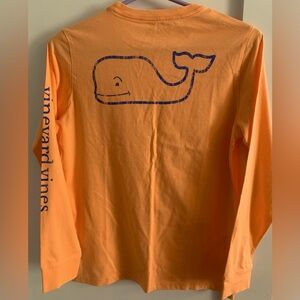 Vineyard Vines Orange Long Sleeve Tee
